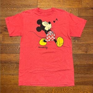 Disney Red Mickey Mouse Unisex Tee